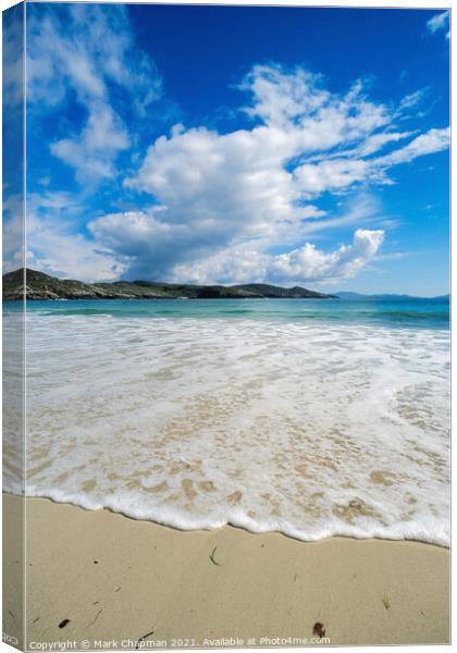 Sand, surf and sea, Hushinish Beach, Isle of Harris Canvas Print by Photimageon UK