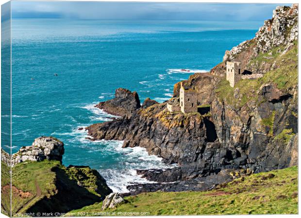 Botallack Tin Mines, Cornwall Canvas Print by Photimageon UK