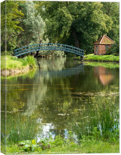 Bridge over calm waters Canvas Print by Photimageon UK