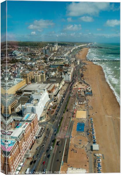 Brighton seafront from above Canvas Print by Photimageon UK