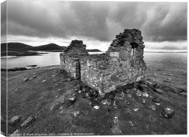 Toe Head Chapel ruins, Isle of Harris Canvas Print by Photimageon UK