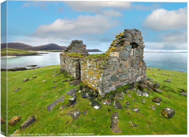 Toe Head Chapel Ruins, Isle of Harris Canvas Print by Photimageon UK