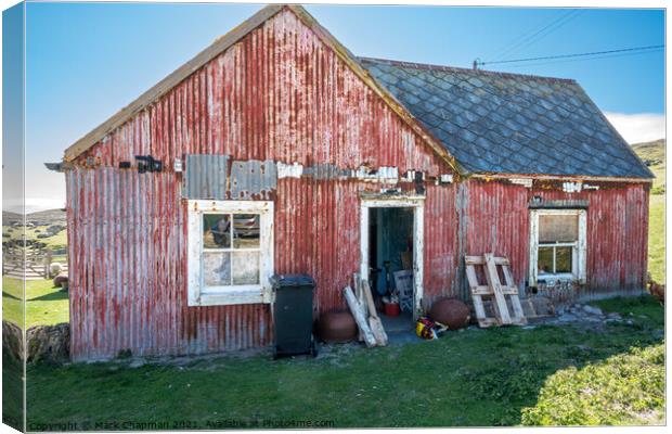 Old rusty building, Hushinish, Isle of Harris Canvas Print by Photimageon UK