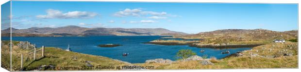 Loch Tarbert panorama, Isle of Harris Canvas Print by Photimageon UK