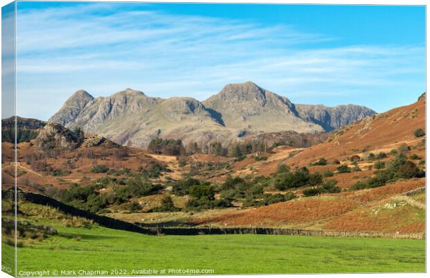 The Langdale Pikes, Cumbria Canvas Print by Photimageon UK