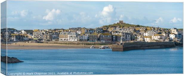 St. Ives Harbour and Town, Cornwall, England Canvas Print by Photimageon UK