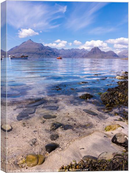 Elgol Beach and Cuillin Mountains, Isle of Skye Canvas Print by Photimageon UK