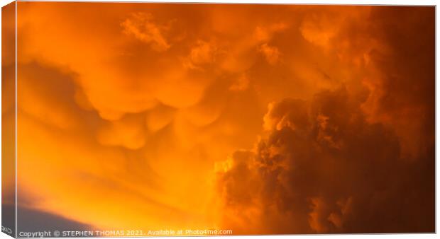 Angry Clouds Canvas Print by STEPHEN THOMAS