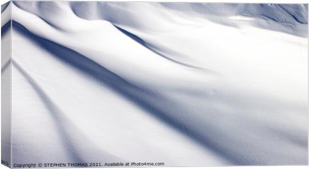 Snowdrift Abstract  Canvas Print by STEPHEN THOMAS