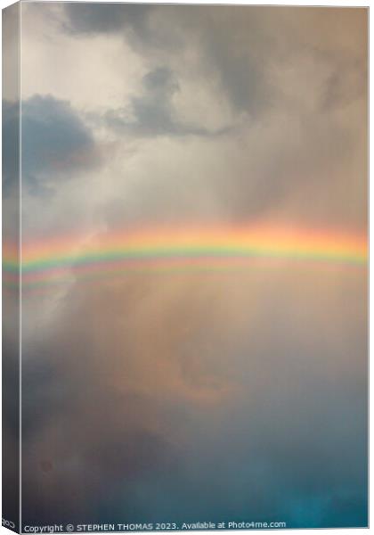 The Top Of The Rainbow Canvas Print by STEPHEN THOMAS