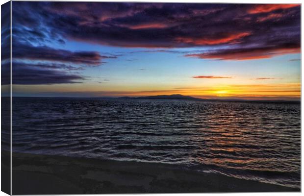 Beautiful colours across the Solway Firth  Canvas Print by Daryn Davies