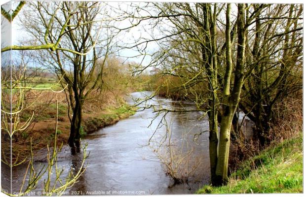 River Wyre in Spring  Canvas Print by Pelin Bay