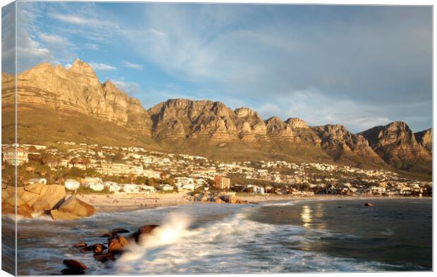 Camps Bay, South Africa Canvas Print by Neil Overy