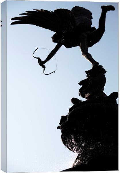 Eros Statue, London Canvas Print by Neil Overy