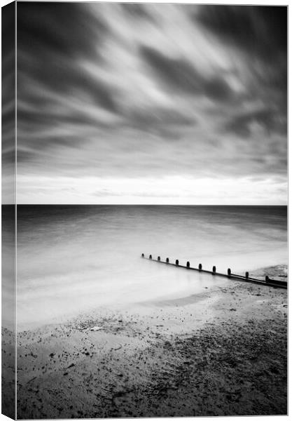 Sea and Shore near Worthing Canvas Print by Neil Overy