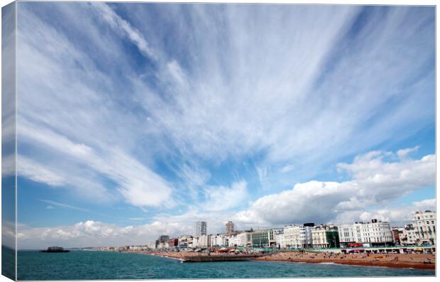 Brighton Sea Front Canvas Print by Neil Overy