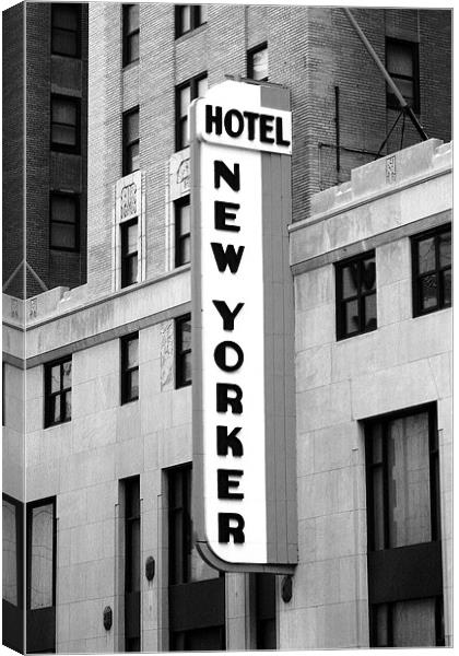 Hotel New Yorker Canvas Print by David Gardener