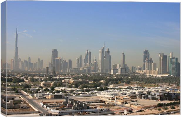 Dubai Skyline Canvas Print by David Gardener