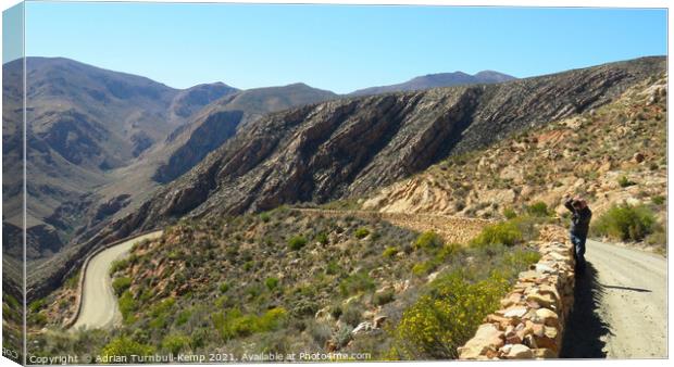 Switchbacks, Mullers Kloof, Swartberg Pass Canvas Print by Adrian Turnbull-Kemp
