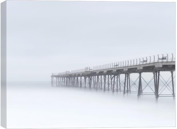 Pier into the Clouds Canvas Print by Peter Richard