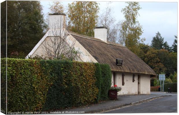 Burns Cottage, Alloway, Scotland Canvas Print by Alister Firth Photography