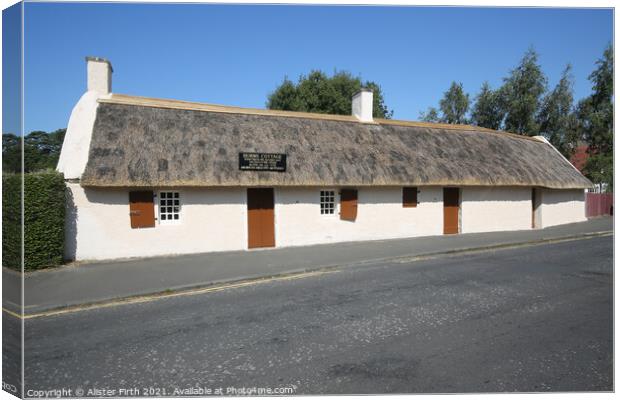 Burns Cottage, Alloway Canvas Print by Alister Firth Photography