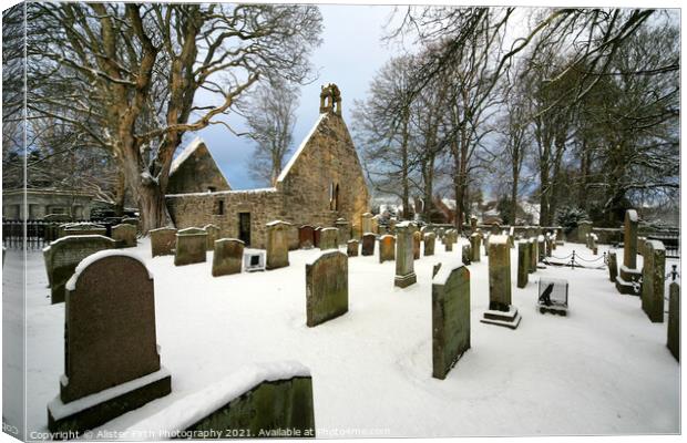 Alloway Auld Kirk Canvas Print by Alister Firth Photography