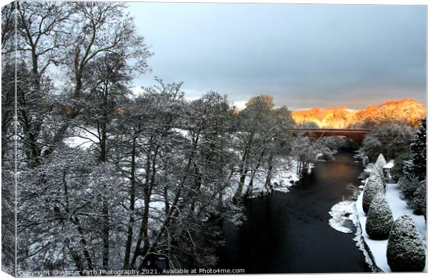 River Doon, Alloway Canvas Print by Alister Firth Photography