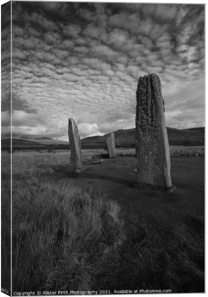 Standing Stones Machrie Moor Canvas Print by Alister Firth Photography