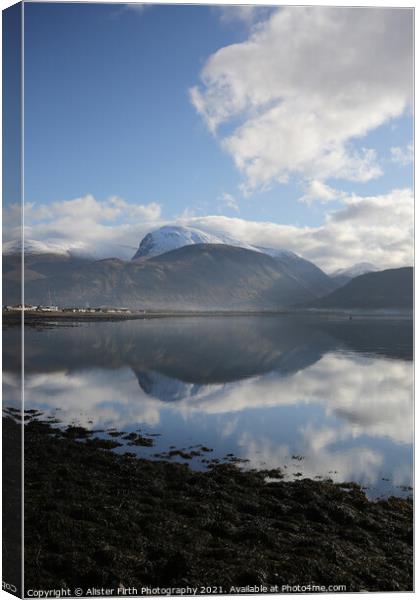 Ben Nevis & Loch Linnhe Canvas Print by Alister Firth Photography