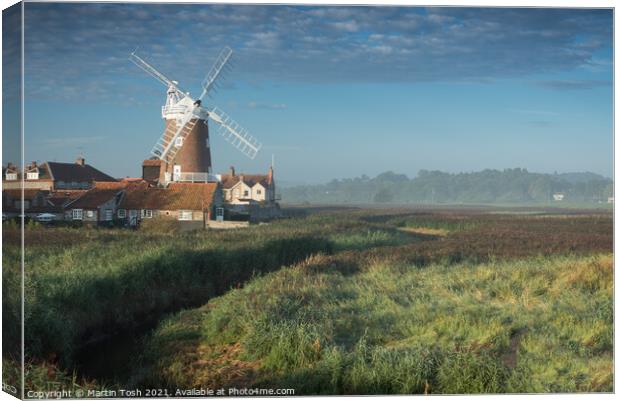 Cley Mill Morning Canvas Print by Martin Tosh