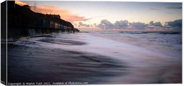 Mundesley beach seafront Canvas Print by Martin Tosh