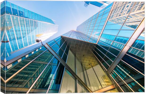 Scenic Toronto financial district skyline in city downtown near  Canvas Print by Elijah Lovkoff