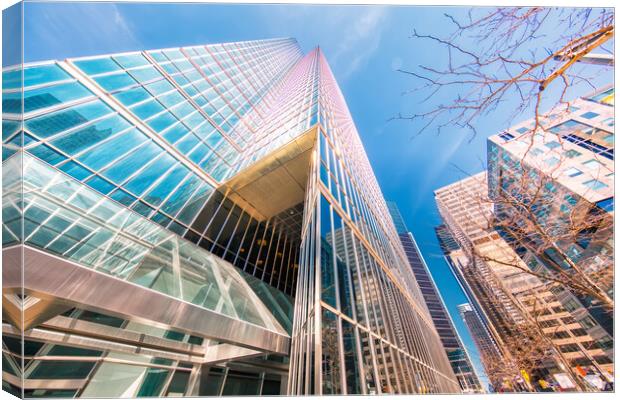 Scenic Toronto financial district skyline in city downtown near  Canvas Print by Elijah Lovkoff