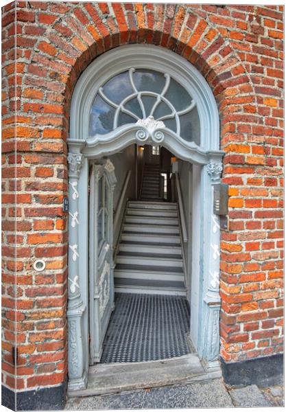 Copenhagen, scenic historic old city streets Canvas Print by Elijah Lovkoff