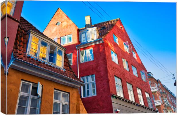 Copenhagen, scenic historic old city streets Canvas Print by Elijah Lovkoff