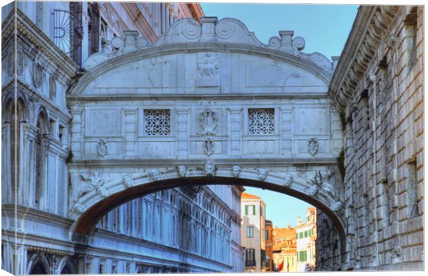 Venice, Bridge of Sighs Canvas Print by Elijah Lovkoff