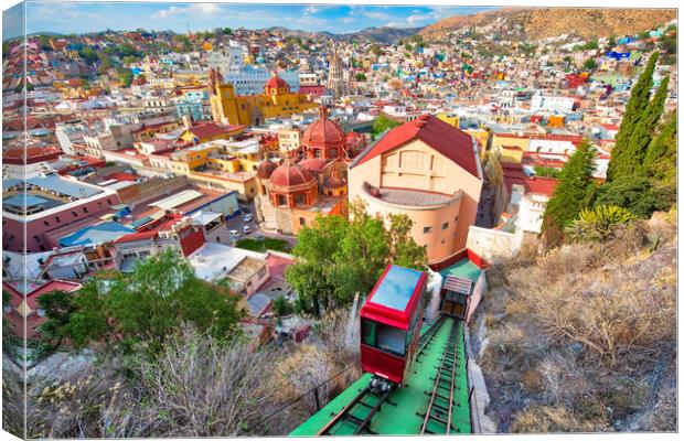 Guanajuato, scenic city lookout and panoramic views Canvas Print by Elijah Lovkoff