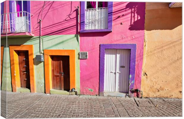 Guanajuato, Mexico, scenic old town streets Canvas Print by Elijah Lovkoff