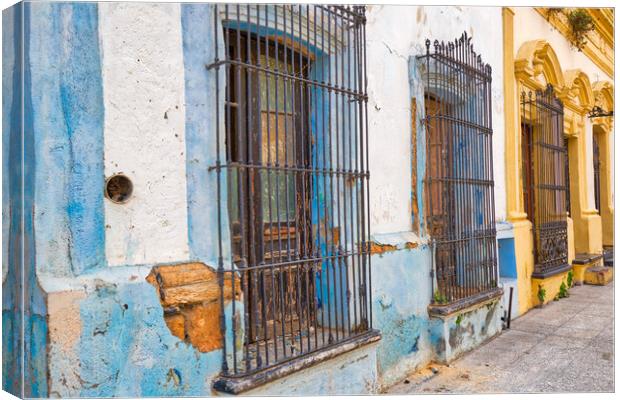 Monterrey, colorful historic buildings  Canvas Print by Elijah Lovkoff
