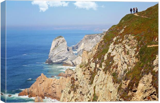 Cabo da Roca scenic shore line Canvas Print by Elijah Lovkoff