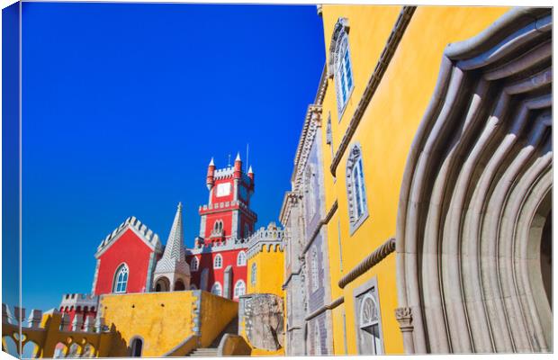 Scenic Pena Palace in Sintra, Portugal Canvas Print by Elijah Lovkoff