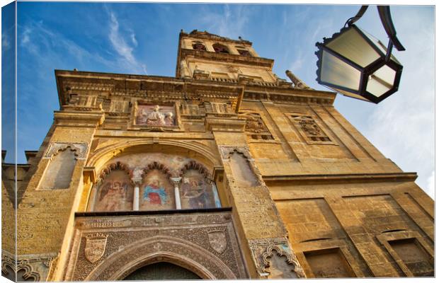 Mezquita Cathedral  at a  bright sunny day in the heart of historic center of Cordoba Canvas Print by Elijah Lovkoff
