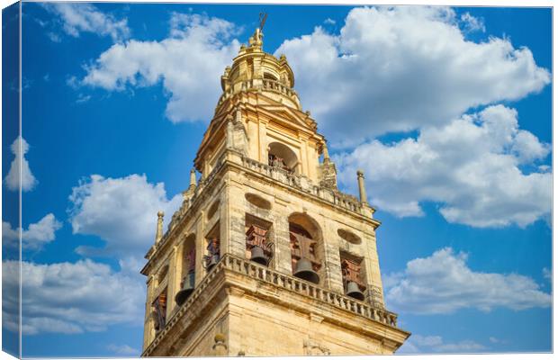 Mezquita Cathedral at a bright sunny day in the heart of historic center of Cordoba Canvas Print by Elijah Lovkoff
