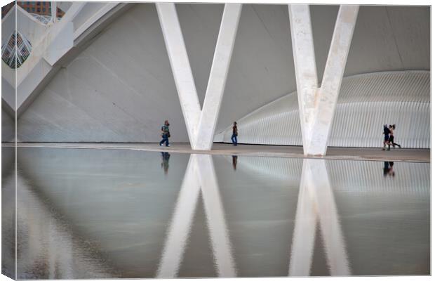 The Science Museum of Principe Felipe, City of Arts and Science -Valencia, Spain Canvas Print by Elijah Lovkoff