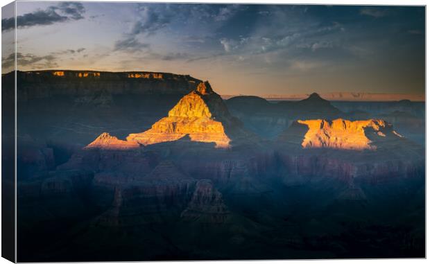 Grand Canyon scenic views and landscapes Canvas Print by Elijah Lovkoff