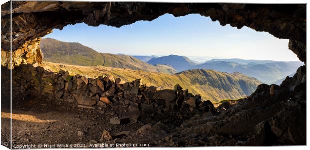 Preist's Hole Cave, Lake District Canvas Print by Nigel Wilkins