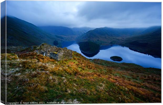 Hidden History - Haweswater Canvas Print by Nigel Wilkins