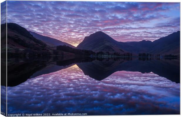 Buttermere, Lake District Canvas Print by Nigel Wilkins
