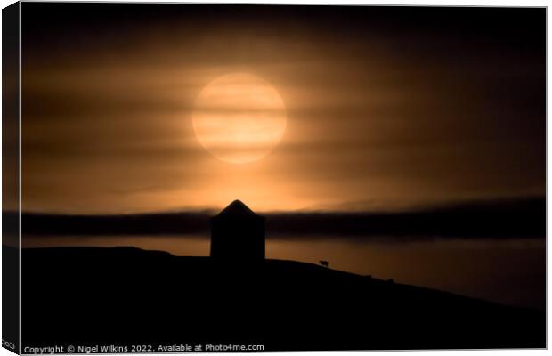 Hunter's Moon Canvas Print by Nigel Wilkins